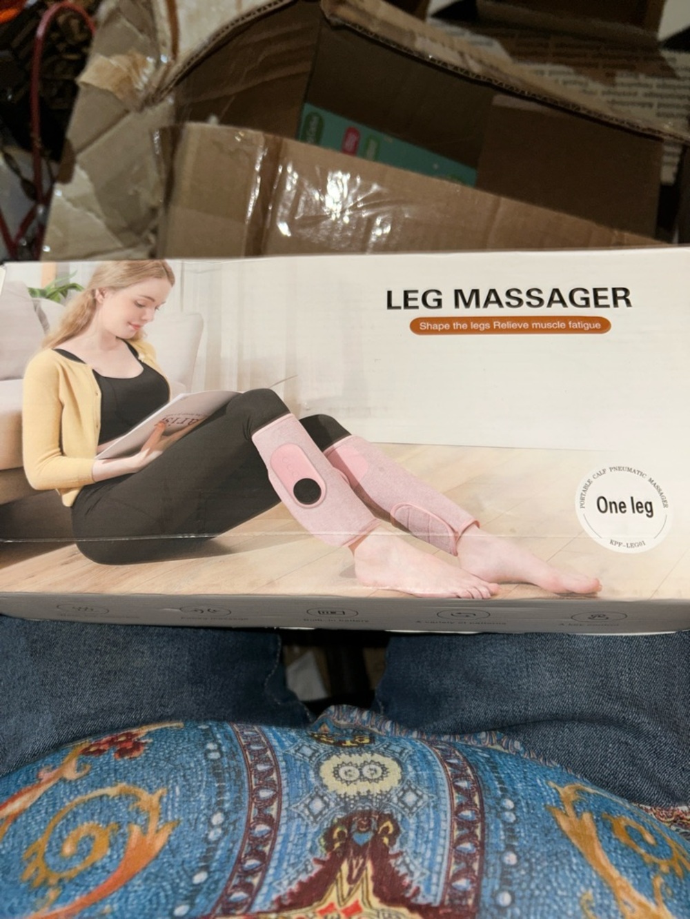 Leg Massager with Pink Wraps